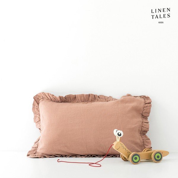 Federa per bambino 45x40 cm Cafe Creme - Linen Tales-image-1