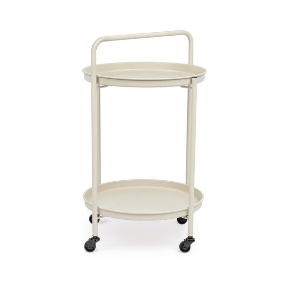 Tavolino da servizio in acciaio su ruote ø 44,5 cm Austin – Yes Everyday-image-1