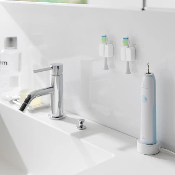 Supporto multifunzione in silicone bianco in set da 2 Film Hook - YAMAZAKI-image-4