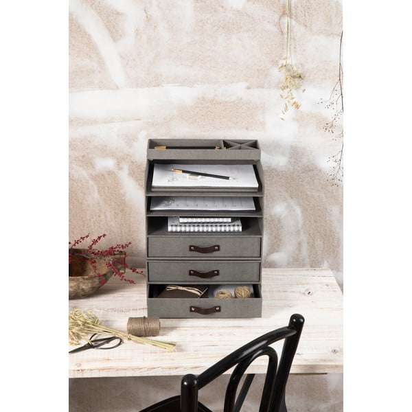 Organizzatore di documenti in cartone con cassetto Walter - Bigso Box of Sweden-image-2