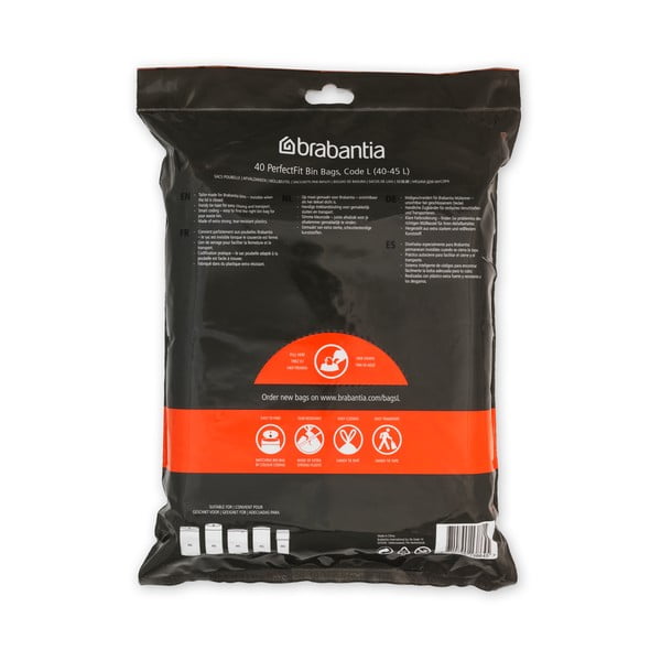 Sacchetti della spazzatura 40 pz 45 l PerfectFit L - Brabantia-image-4