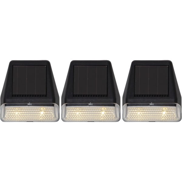 Set di 3 applique solari a LED Wally, altezza 7,5 cm Wall Mini - Star Trading