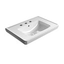 Lavabo bianco in ceramica 75x50 cm Classic – Sapho