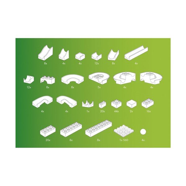 Set di costruzioni pista di palline , 213 pezzi - Hubelino-image-2