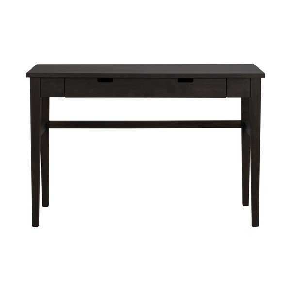 Tavolo consolle colore naturale scuro con piano effetto rovere 40x110 cm Garrison – Rowico-image-2