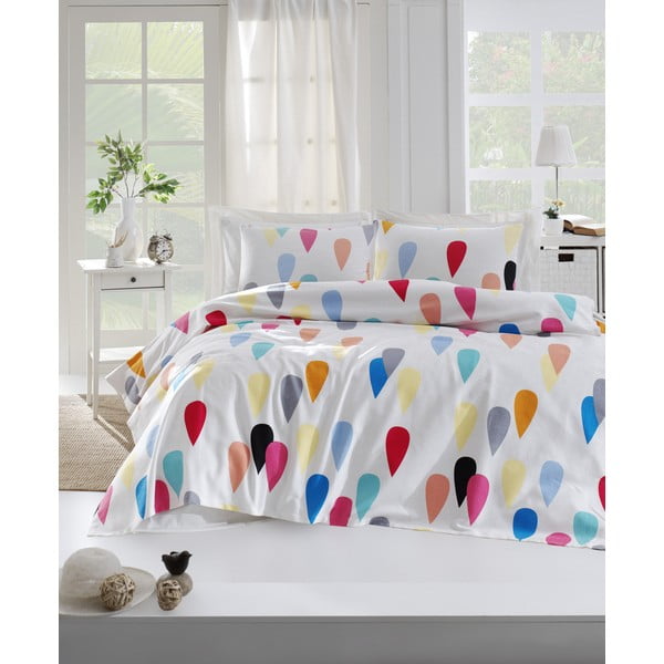 Copriletto in cotone bianco per letto matrimoniale 200x235 cm Vendula - Mijolnir