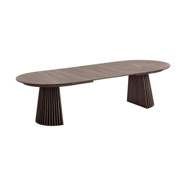 Tavolo da pranzo con effetto rovere allungabile con estensione Osaka – House Nordic-image-2