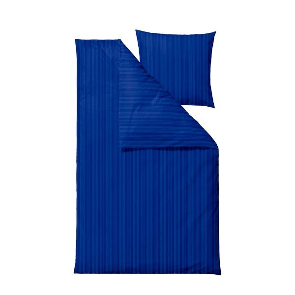 Lenzuolo singolo damascato blu scuro 140x220 cm Noble - Södahl