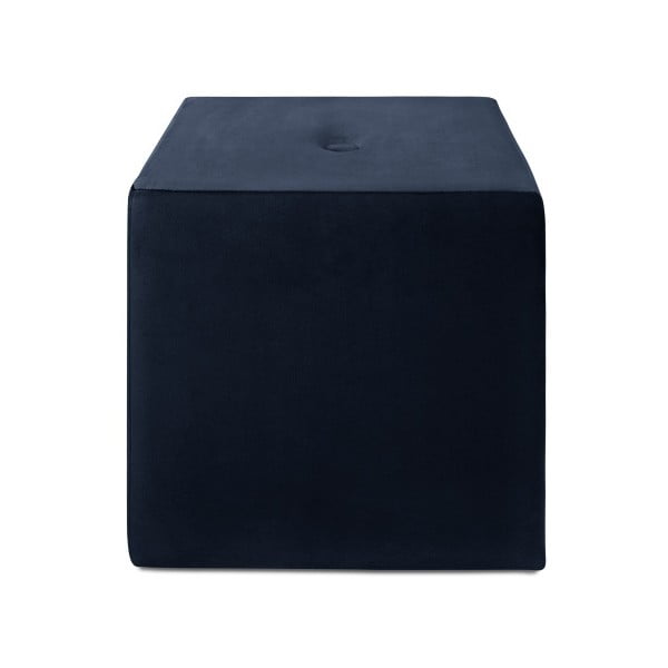 Pouf blu scuro , 40 x 45 cm Margaret - Mazzini Sofas-image-2