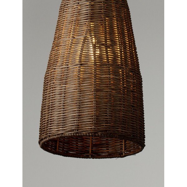 Lampadario di colore naturale in rattan ø 19,5 cm Rielo – Nova Luce-image-4