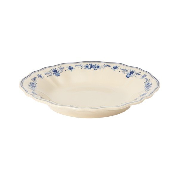 Piatto fondo blu/beige in gres ø 24,5 cm Vila – Costa Nova-image-2