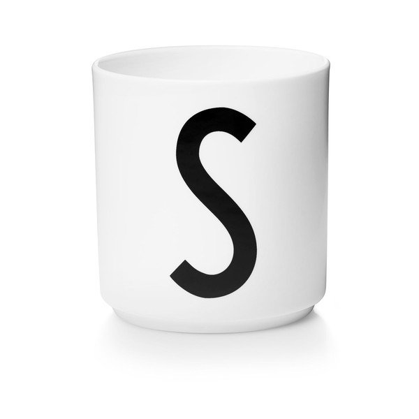 Tazza in porcellana bianca Personal S A-Z - Design Letters