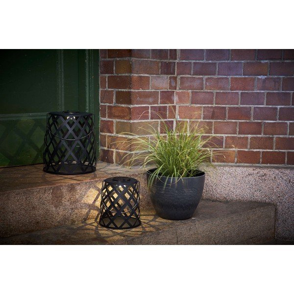 Lanterna LED nera, altezza 28 cm Calabria - Star Trading-image-4