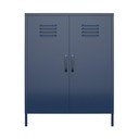 Armadietto blu in metallo 79x100x39 cm Bradford – Støraa