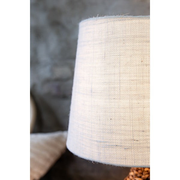 Lampada da tavolo con paralume in juta di colore beige-naturale (altezza 58 cm) Paglia - Markslöjd-image-1