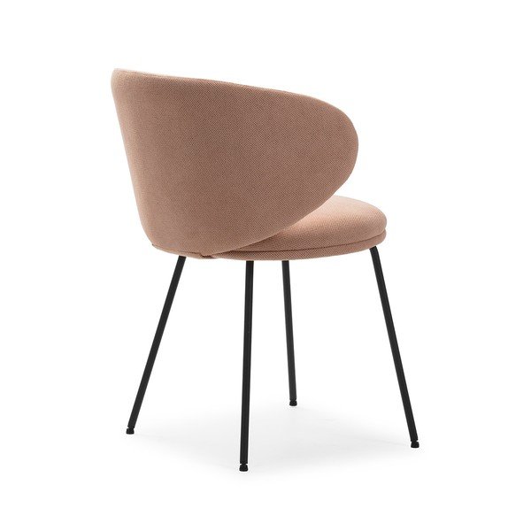 Set di sedie da pranzo rosa chiaro in imbottito 2 pz Rush – Marckeric-image-4