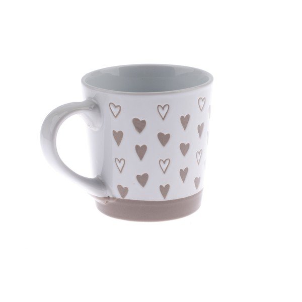 Tazza in gres decorato a mano Cuore , 473 ml - Dakls