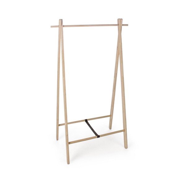 Stand appendiabiti colore naturale chiaro in rovere massiccio 89x151x52 cm Daiki – Yes Everyday-image-2