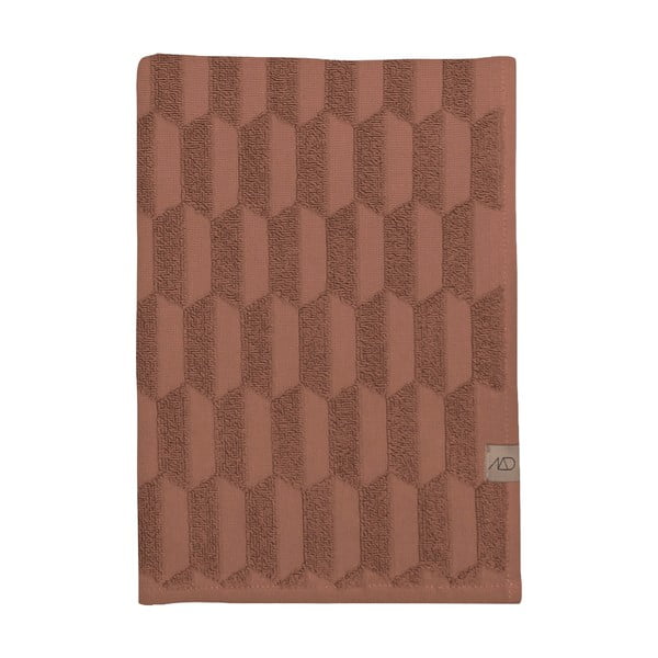Asciugamano in cotone marrone 50x95 cm Geo - Mette Ditmer Denmark