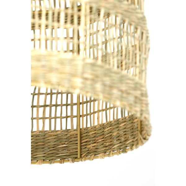 Lampadario in colore naturale con paralume in seagrass ø 38 cm Sagar - Light & Living-image-1