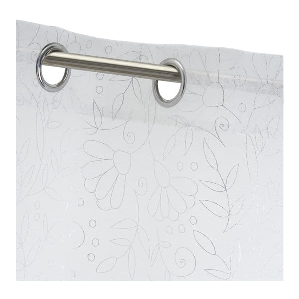 Tenda sottile bianca/argentata 140x260 cm Pucka – Casa Selección-image-4
