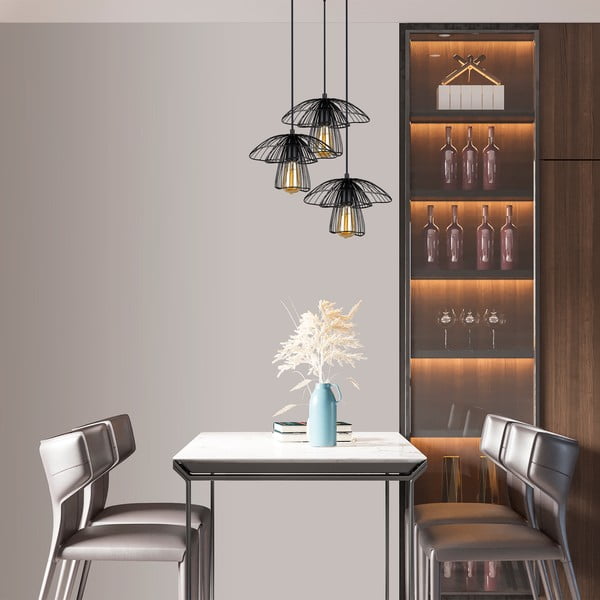 Apparecchio a sospensione nero, altezza 117 cm Root - Squid Lighting-image-2