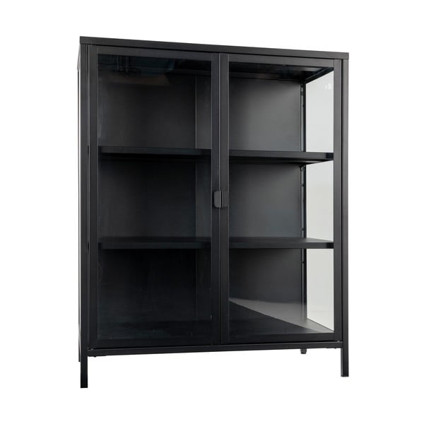Vetrina in metallo nero 80x101,5 cm Brisbane - House Nordic-image-1
