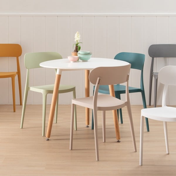 Set di 2 sedie da pranzo grigie in plastica - Ixia-image-2