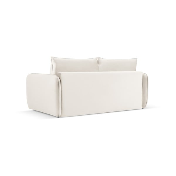 Divano letto in velluto crema 194 cm Vienna - Cosmopolitan Design-image-1