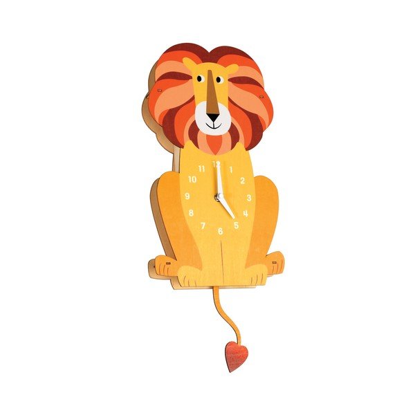 Dřevěné hodiny Rex London Charlie The Lion
