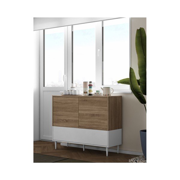 Cassettiera bassa con ante in rovere Horizon - TemaHome-image-3