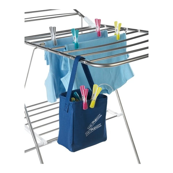 Cestino blu per appendere le mollette Peg - Wenko-image-3