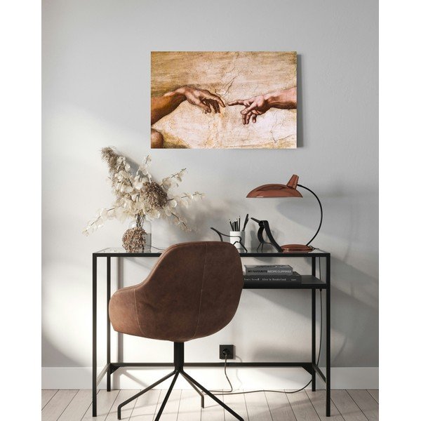 Riproduzione di un dipinto , 70 x 45 cm Michelangelo Buonarroti - Creation of Adam - Fedkolor-image-1