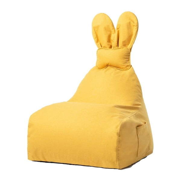 Borsa da divano gialla per bambini Funny Bunny - The Brooklyn Kids