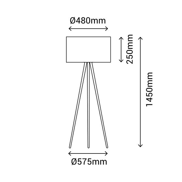 Lampada da terra in rattan, altezza 145 cm Rattan - SULION-image-3