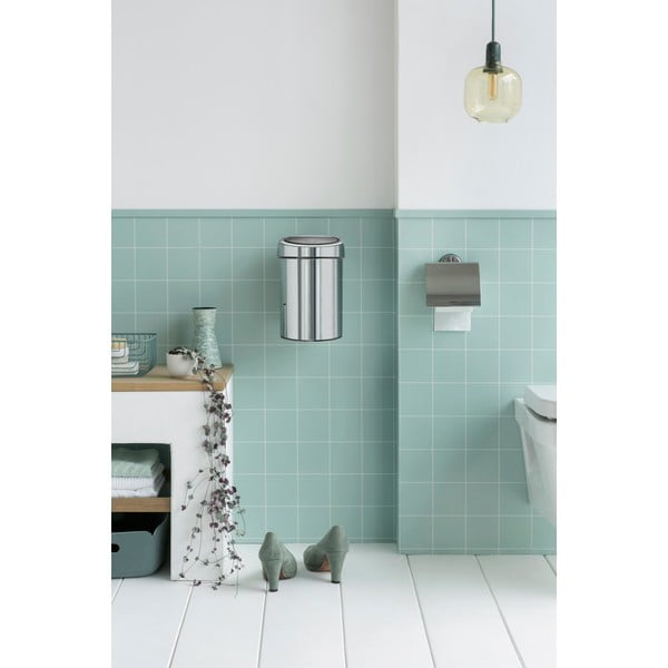 Bidone touch in acciaio color argento lucido 3 l Touch Bin - Brabantia-image-1