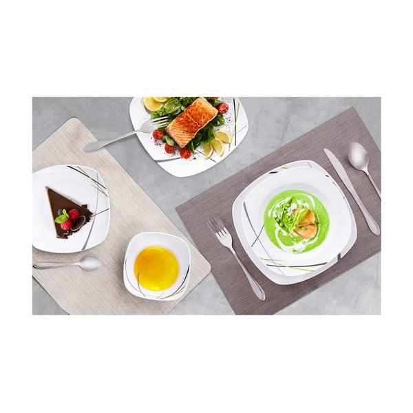 Posate argentate in acciaio inox 24 pz Satin – Orion-image-2