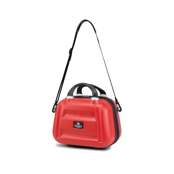 Červený dámský příruční cestovní kufřík My Valice SMART BAG LASSO Make Up & Hand Suitcase-image-1