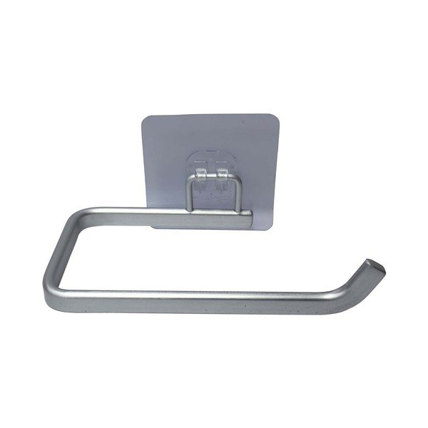 Porta carta igienica senza foratura color argento lucido in metallo Filaire Aluminium – douceur d'intérieur