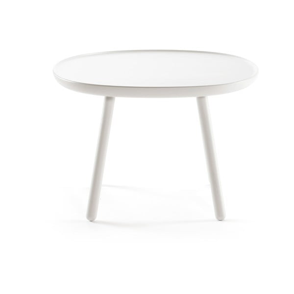 Tavolo in legno massiccio bianco, ø 64 cm Naïve - EMKO-image-1