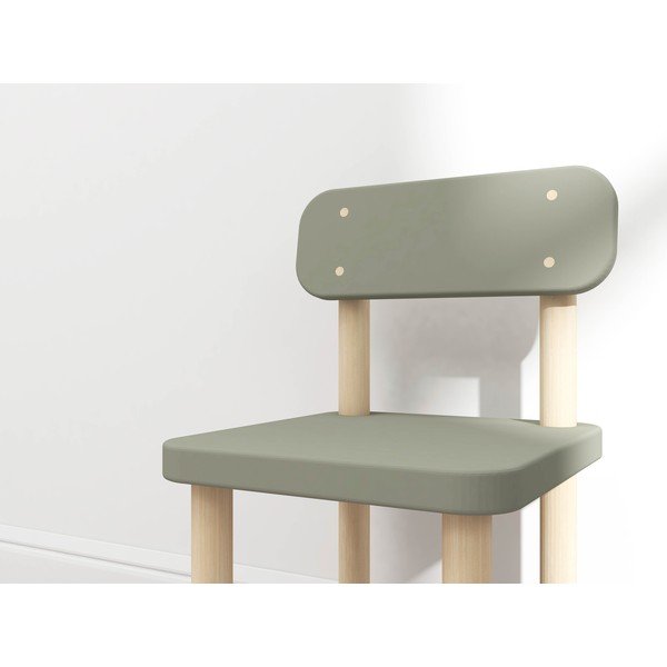 Sedia per bambini verde chiaro Dots - Flexa-image-1