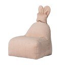 Pouf a sacco per bambini rosa chiaro Funny Bunny – The Brooklyn Kids
