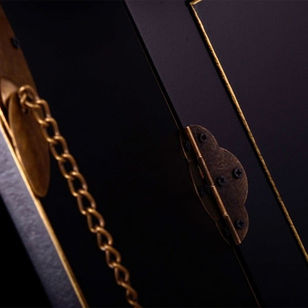 Cassettiera bassa nera 130x50,5 cm Oriente - Ixia-image-2