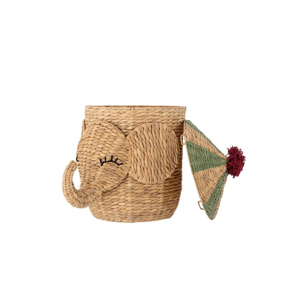 Cesta per giochi da bambino di colore naturale in giacinto d'acqua ø 35x50 cm Bobo – Bloomingville Mini-image-2