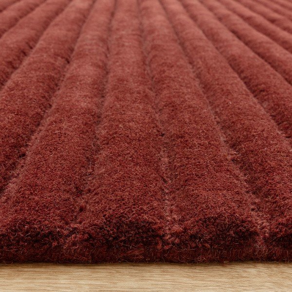 Tappeto burgundy in lana tessuto a mano 120x170 cm – Asiatic Carpets-image-1