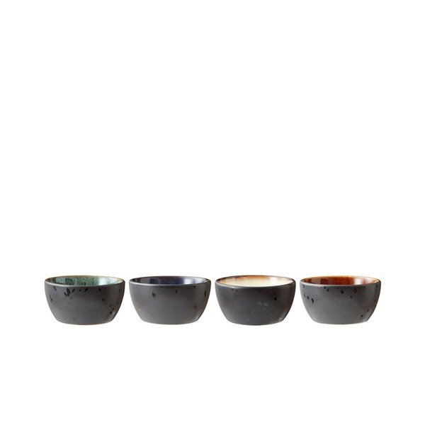 Ciotoline in set da portata nere in ceramica 4 pz 200 ml Gastro Black/Mix – Bitz