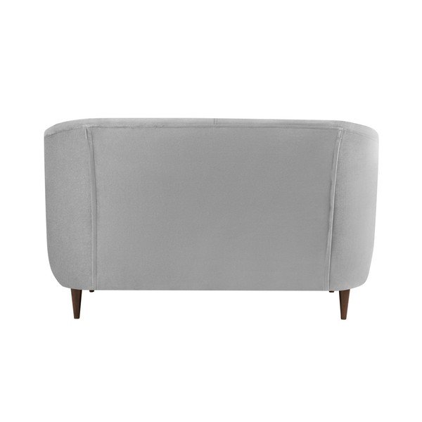 Šedá sametová pohovka Kooko Home Glam, 125 cm-image-2