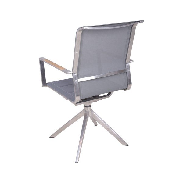 Sedia da giardino in metallo grigio Salida - Garden Pleasure-image-2