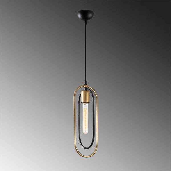 Lampadario nero/dorato Cerco – Opviq lights-image-3