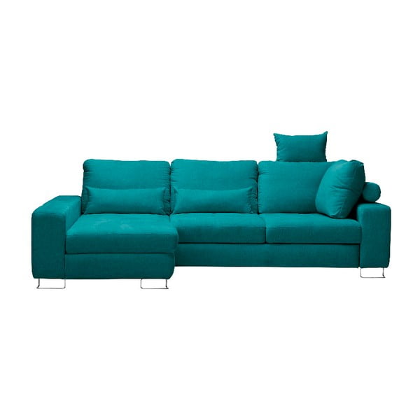 Divano letto angolare Alpha turchese, angolo sinistro - Windsor & Co Sofas